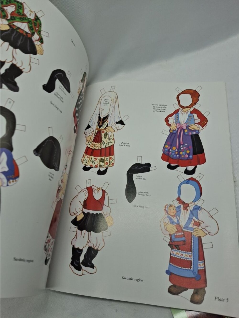 Vtg Italian Girl and Boy Paper Dolls Book 1993 Kathy Allert- Uncut - New - Picture 6 of 11